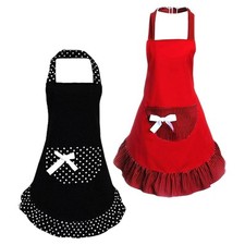 Bowknot Funny Apron Ruffle