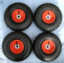 10" PNEUMATIC WHEEL TYRE 410/350-4 GARDEN SACK TROLLEY TRUCK TRAILOR 5/8" BOREx4