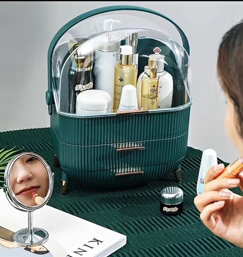 Green clear plastic make - green, make-up