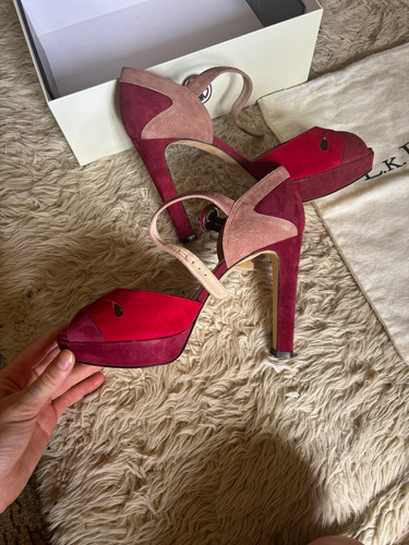 L.K.Bennett suede platform