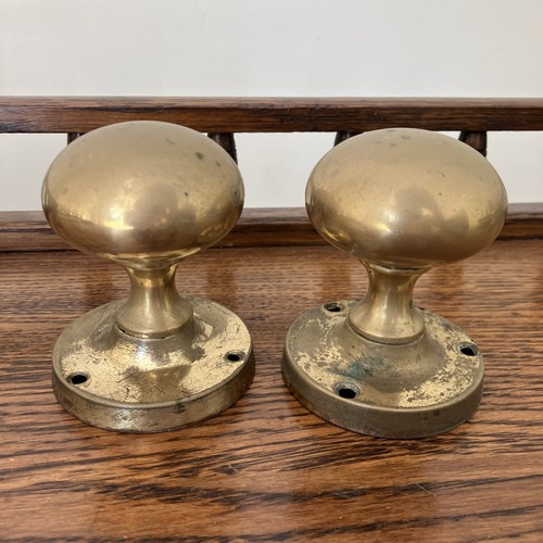 Pair vintage brass - of, door