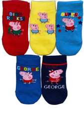 new 5prs baby boys George pig