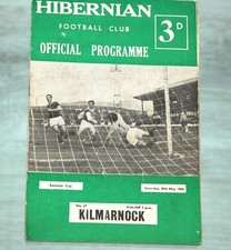 30th May 1964 Hibernian v Kilmarnock Football Programme Jock Stein