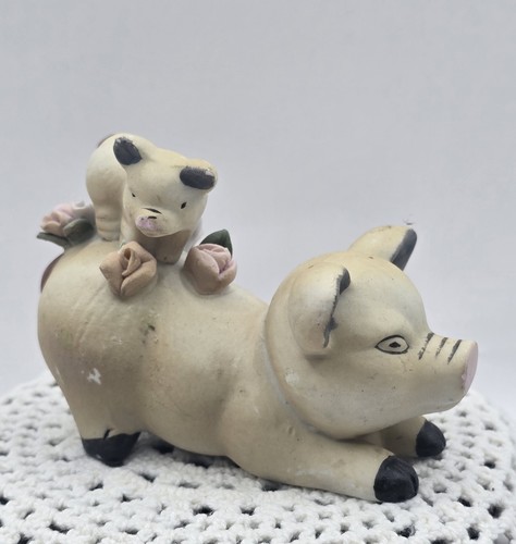 Vintage ceramic mother pig - mother,