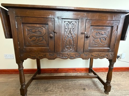 Vintage jacobean carved oak - jacobean,