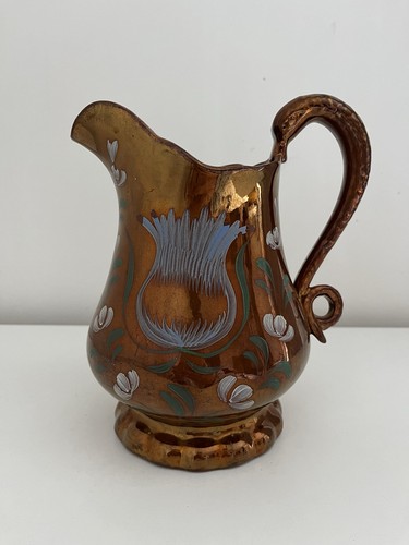 Antique hand painted copper - antique,