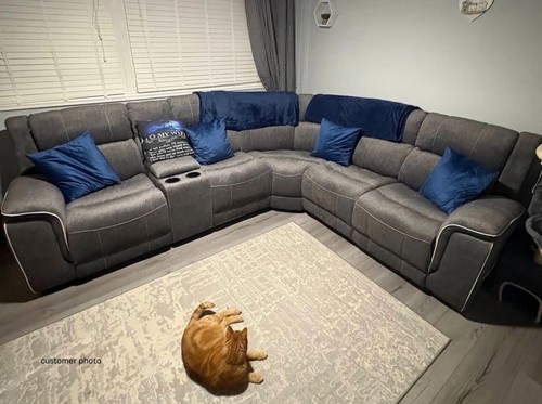 Electric recliner corner sofa - recliner,