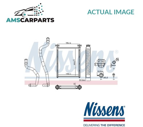 Heater radiator exchanger lhd - radiator,