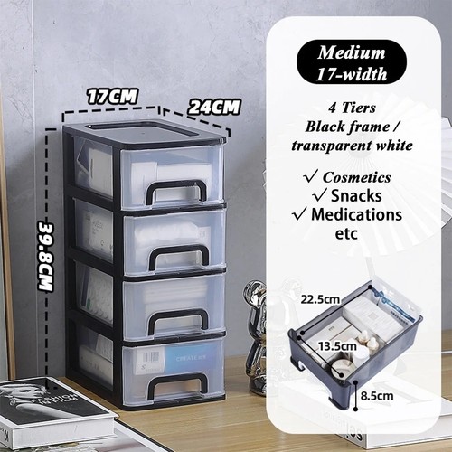 Large plastic drawer storage - 4,