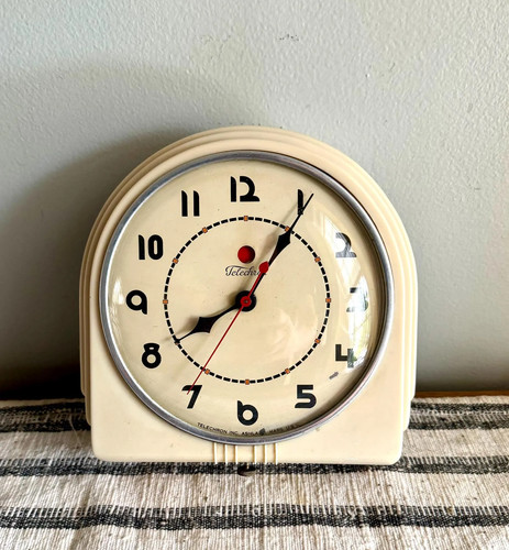 1930 telechron wall clock - telechron,