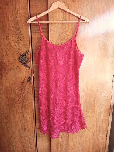 Vintage etam red silky slip - vintage,