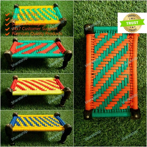 Indian wooden charpai home - indian,