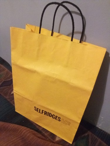 Selfridges shopping paper - shopping,