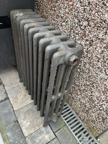 Cast iron vintage radiators - iron,