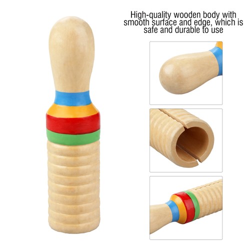 Wood guiro toy - wood, percussion