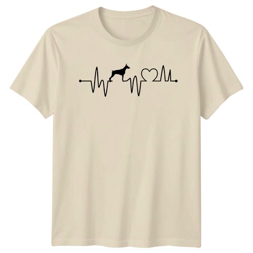 Doberman heartbeat shirt dog - doberman, t-shirt