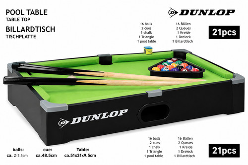 Dunlop pool table 21pc - dunlop, set