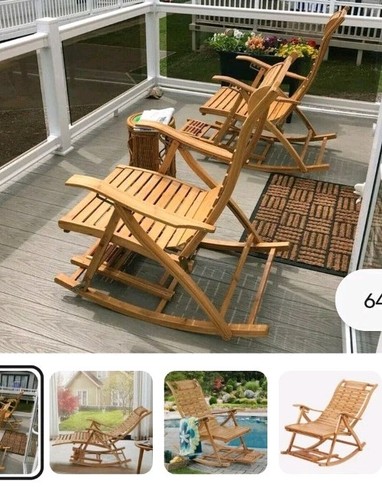 Bamboo rocking chair as - 1,