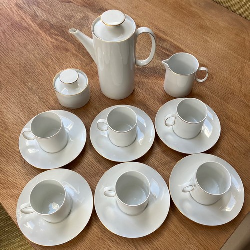 White china coffee set made - coffee,