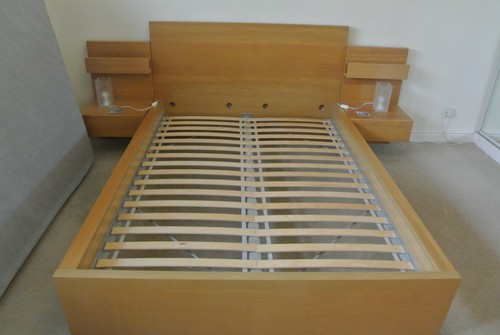 Ikea malm double bed frame - double,