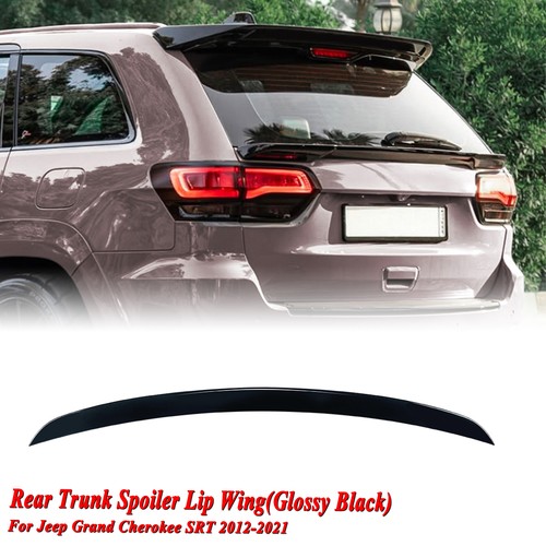 Gloss black rear spoiler - black, lip