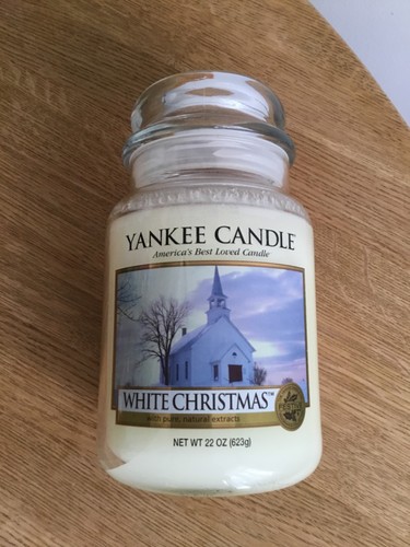 Yankee candle white - candle, christmas