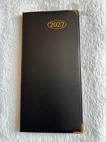 Black slim diary weekly - black,
