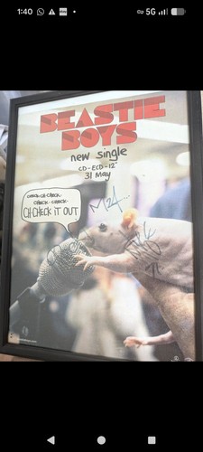 Beastie boys hand - hand, signed