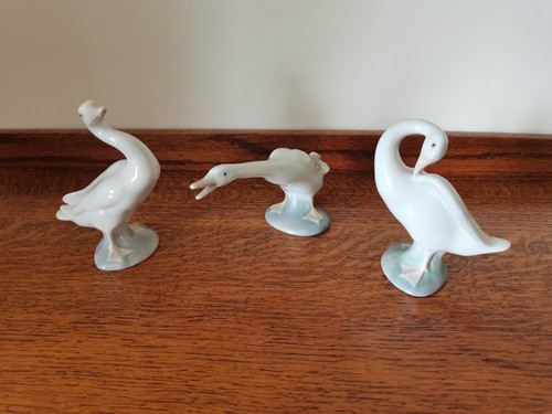 Three lladro geese - lladro,