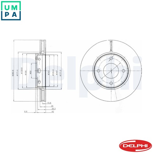 Brake disc bg4127 for - brake,