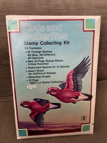 Stamp collecting kit birds - kit,