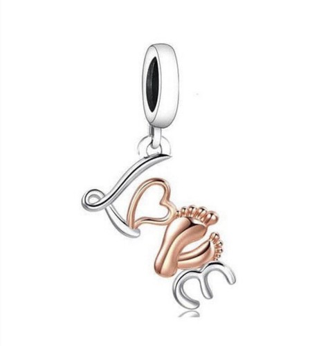 Baby feet love charm - charm, mummy