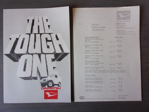 Daihatsu f20 4x4 orig - orig, 1980