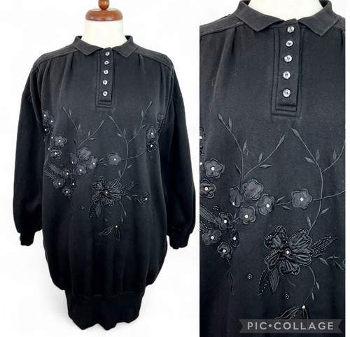 Vintage 80s black oversized - 80s,