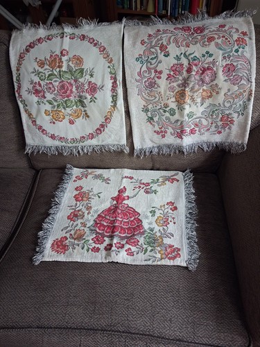 Three lovely vintage tapestry