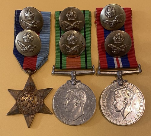 Ww2 medal group raf tunic - group,
