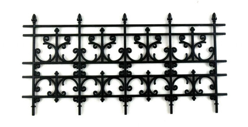 Dolls house fencing - dolls, black