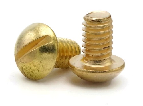 Brass slotted round - brass,
