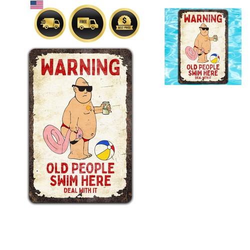 Funny pool sign old - pool,