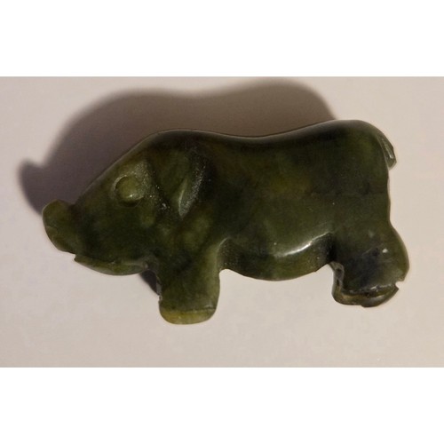 Vintage handcarved green jade - vintage,