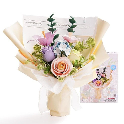Wooden puzzle flower - 3d,