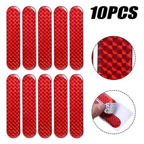 Red reflective safety warning - red,