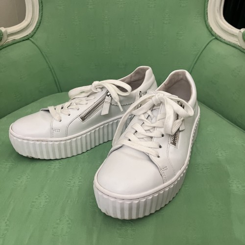 Gabor leather white zip - leather,
