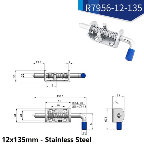 Zinc stainless steel spring - stainless,