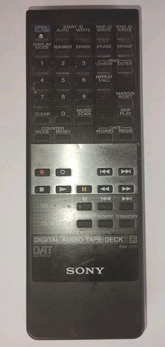 Sony d70 remote control - sony,