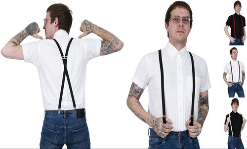 Men skinny half inch braces - inch,