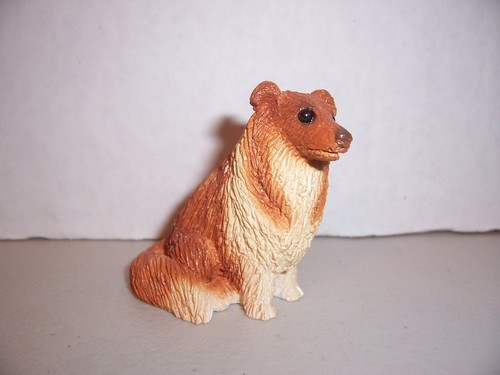 Collie miniature figurine - collie,
