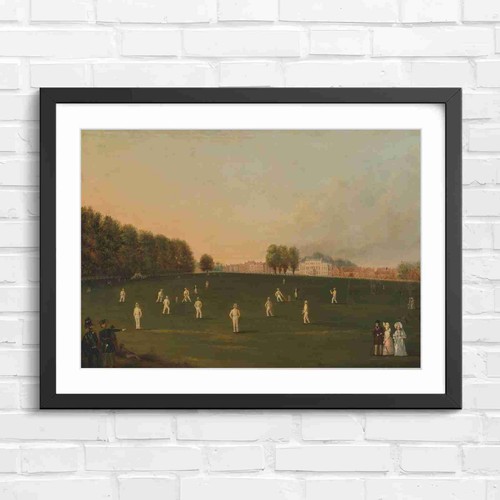 Vintage cricket match lawn - vintage,