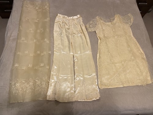 Punjabi pent suit silk - silk, &