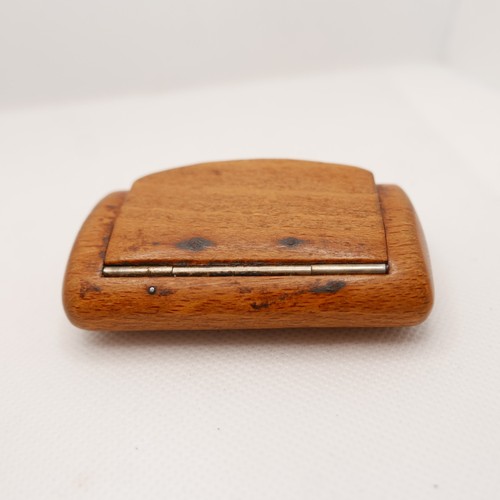 Georgian wooden snuff box - snuff,
